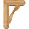 Ekena Millwork Olympic Craftsman Rough Sawn Bracket w/ Offset Brace, Western Red Cedar, 8"W x 24"D x 32"H BKT0806X24X32OLY04RWR - alternate 4